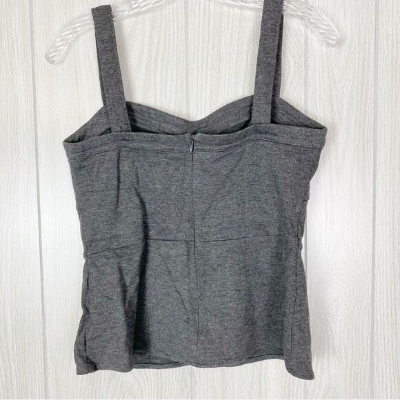 Cabi | Dark Gray Peplum Tank Top Size 6 - Picture 2 of 10